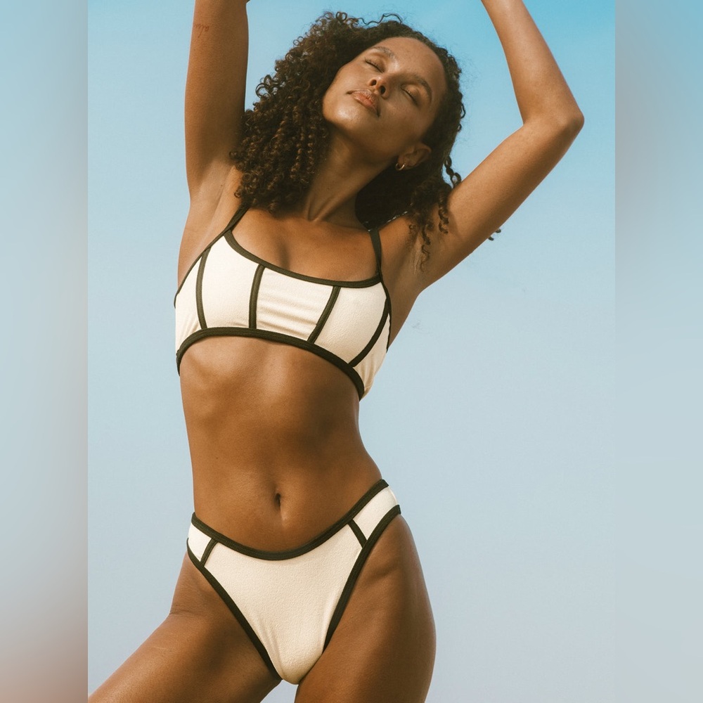Elysiian Nantucket Bikini Top & Bottom - Black And White Contrast